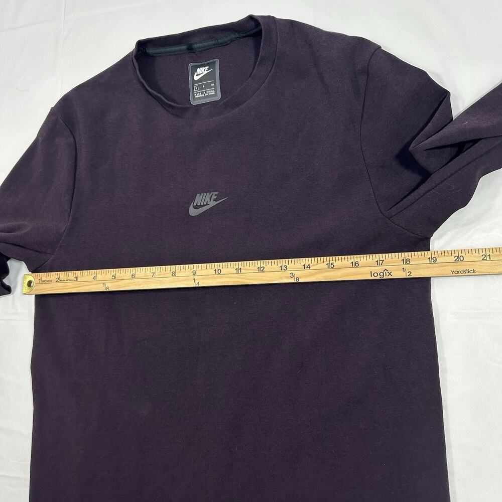 Mens Nike Sportswear Tech Pack Crew Long Sleeve Purple Plum Athletic Gym Sz S - Picture 7 of 11